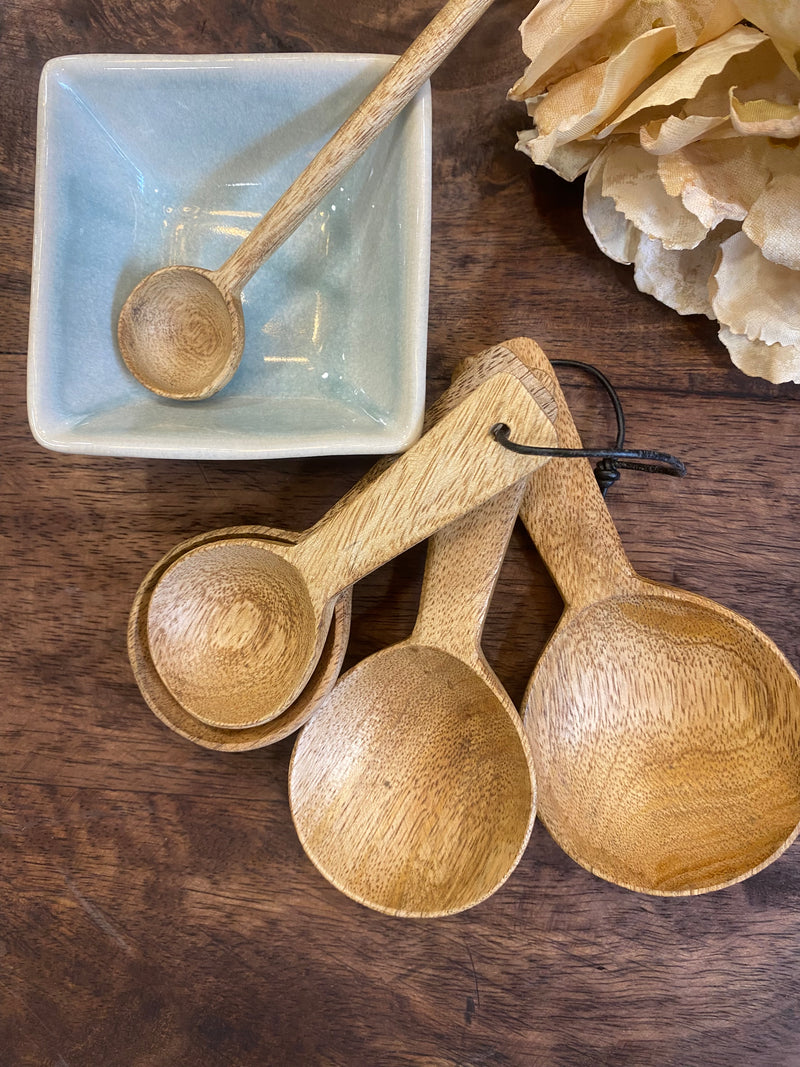 Measuring Spoons - Set of 4 - Mango Wood
