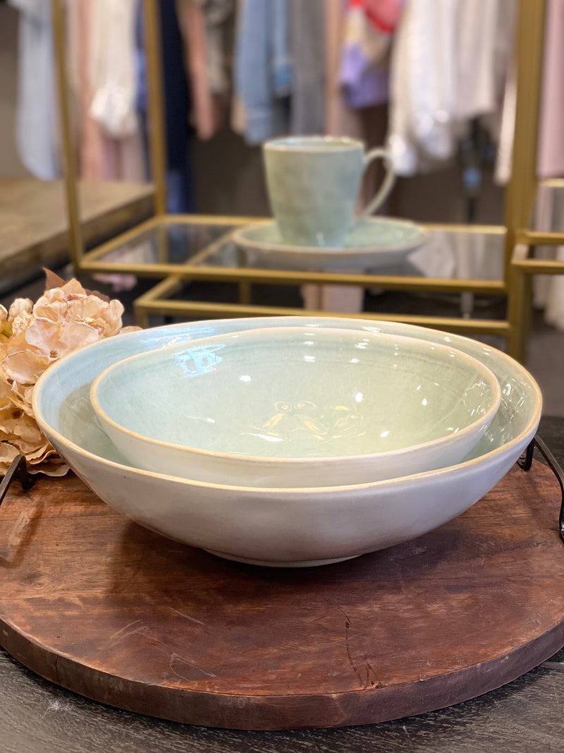 Serving Bowl Stoneware - EVERYDAY - Mint