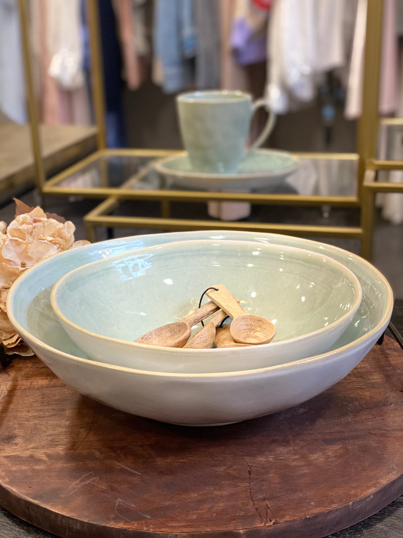 Serving Bowl Stoneware - EVERYDAY - Mint