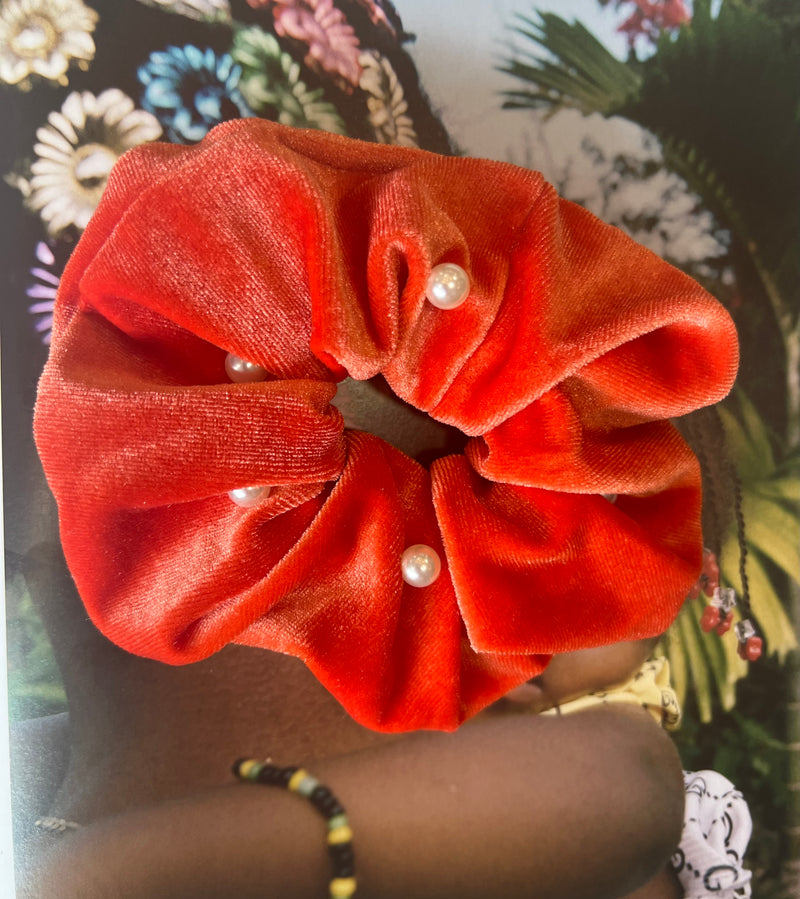 Hair Scrunchie - Velvet - Choose from various colours