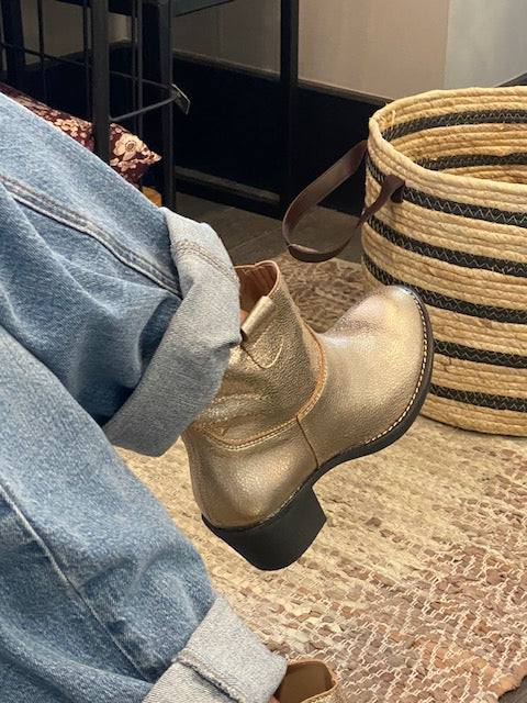 Boots - ROSANNE - Metal Champagne