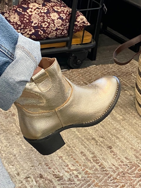 Boots - ROSANNE - Metal Champagne