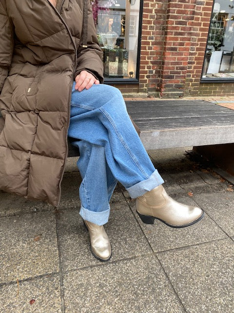 Boots - ROSANNE - Metal Champagne