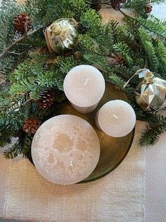 Candle - 7 x 15cm - Rustic Shell