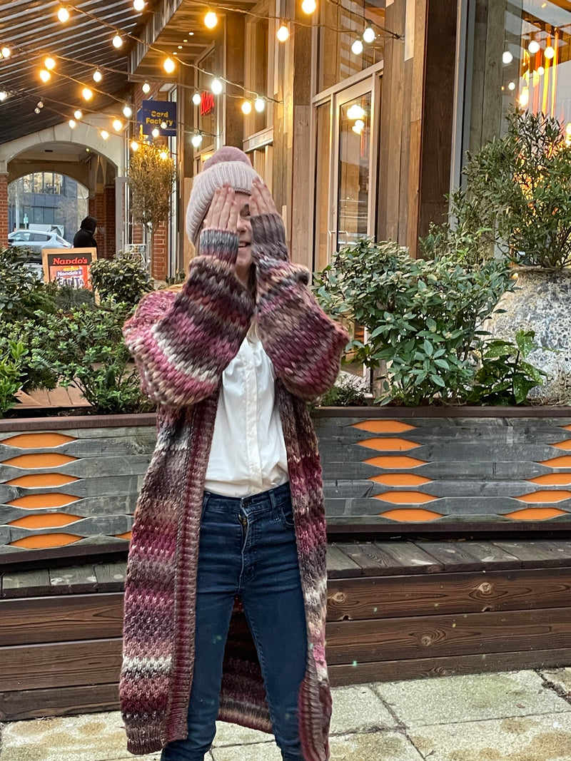 Cardigan - GIO KNIT CARDIGAN - Rust Mix