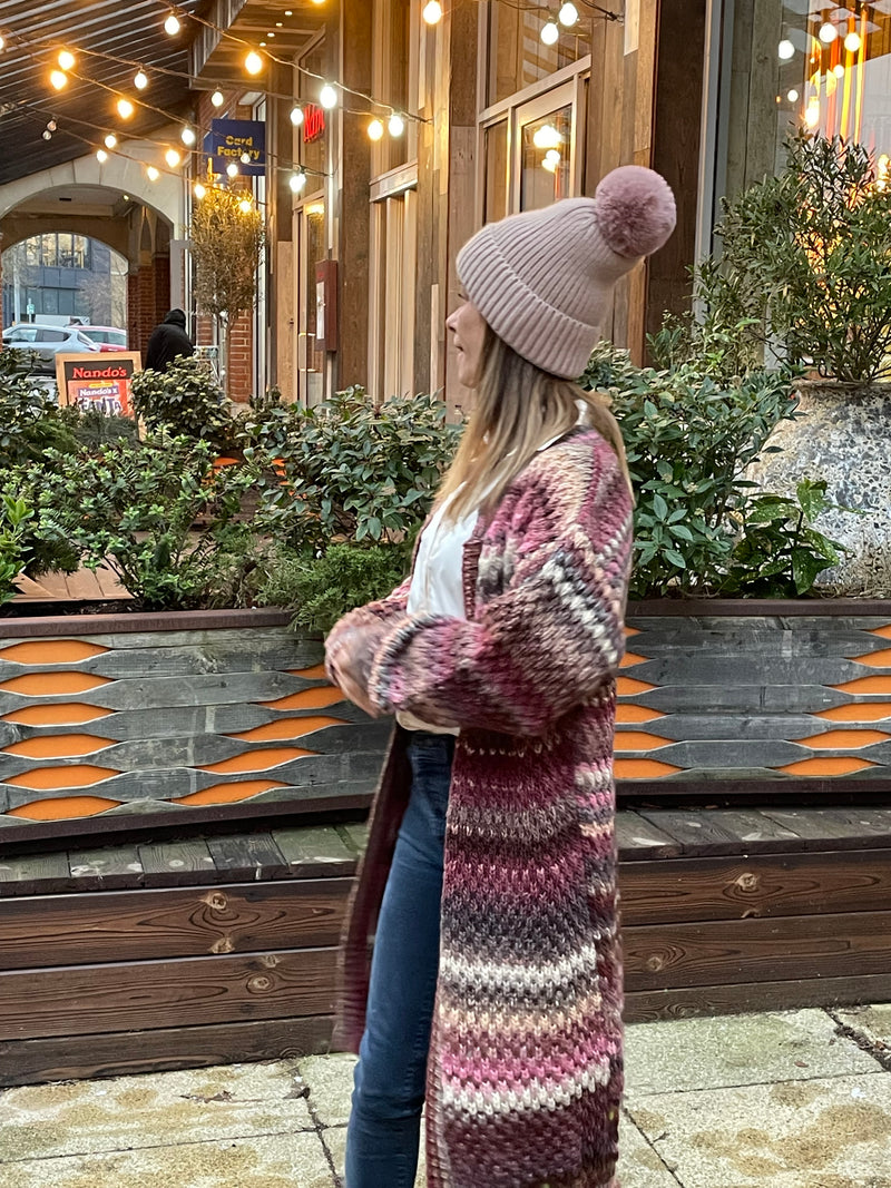 Cardigan - GIO KNIT CARDIGAN - Rust Mix
