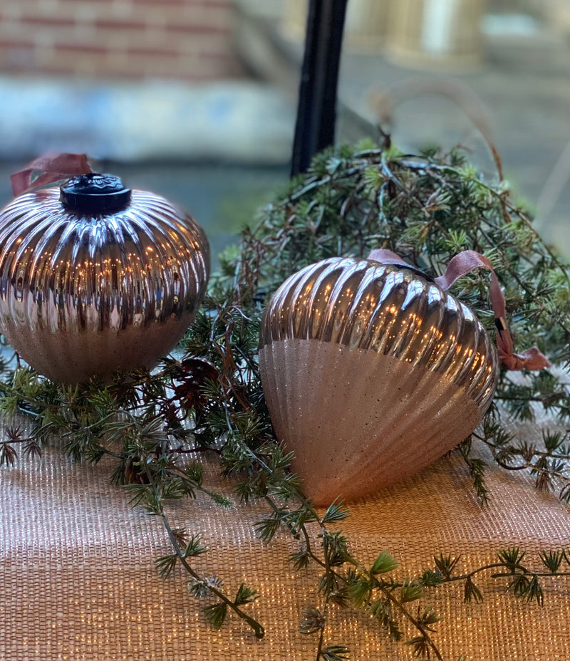 Bauble - Onion - Pink - H 13cm