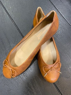 Ditte Ballerina Shoes - Cognac
