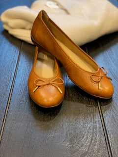 Ditte Ballerina Shoes - Cognac
