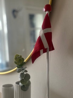 Danish Flag - With Pole