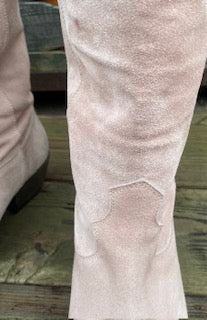 Boots Cowboy Suede Soft Pink