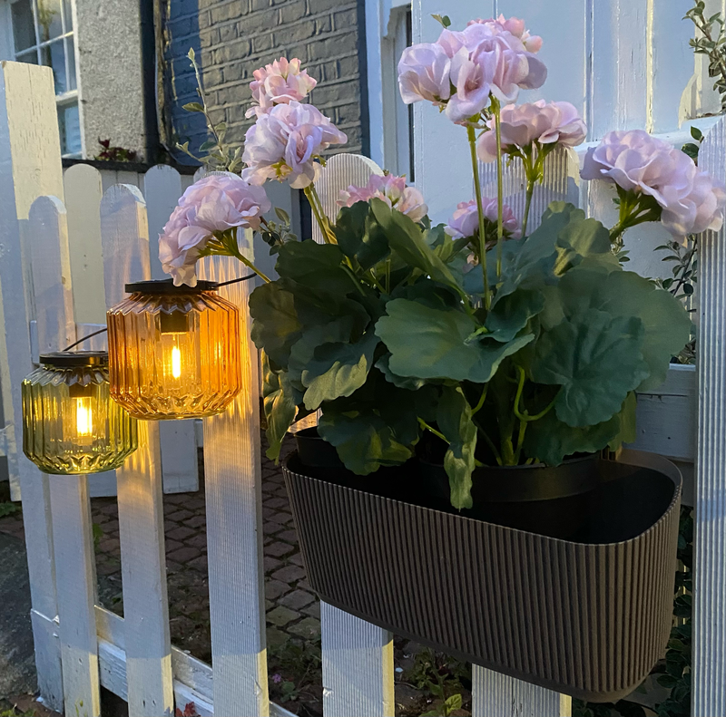 Geranium - Artificial Plant In Pot - Soft Pink