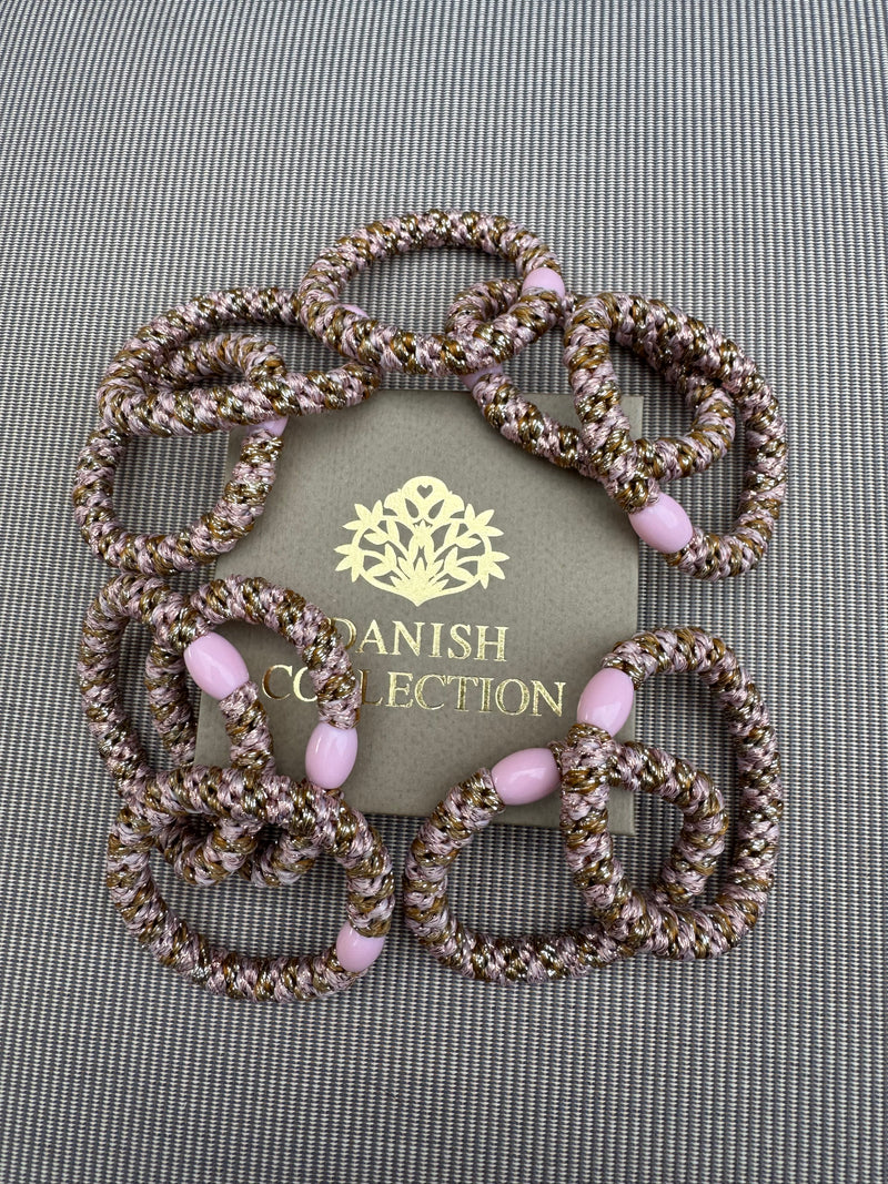 DANISH - Hair Tie - Supreme - Mocca/Pink