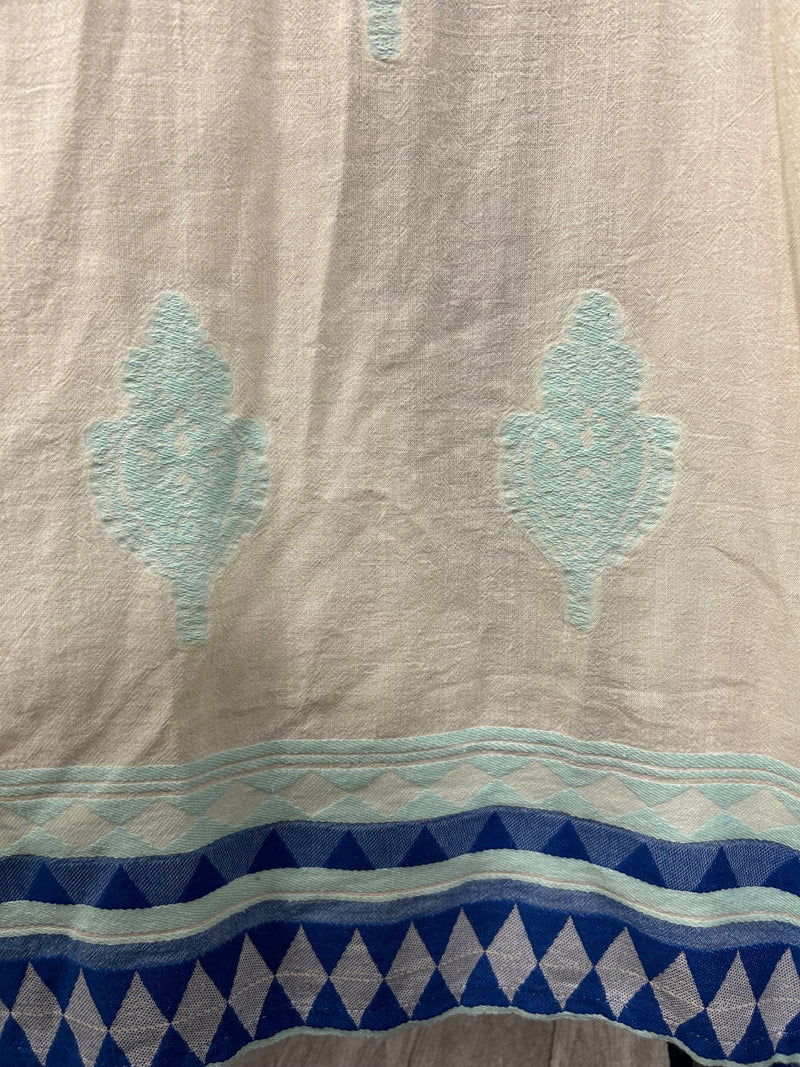 Kimono SAMOS - Offwhite / Aqua