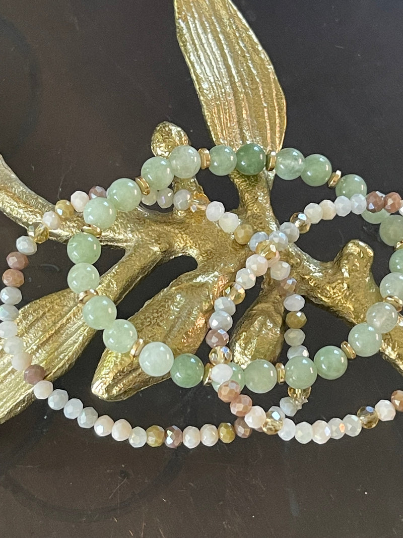 Bracelets - SET/3 - LUNA - Jade