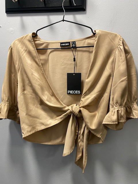Satin Top w Tie at front