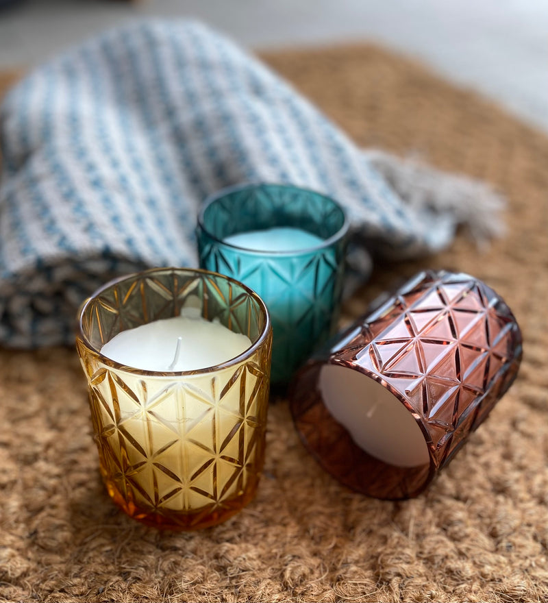 Citronella Candle - Amber Glass