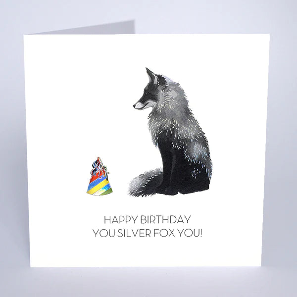 Card- Happy Birthday Silver Fox