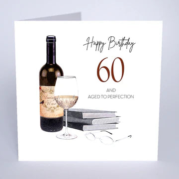Card 21x21cm - 60th - Aged To Perfection