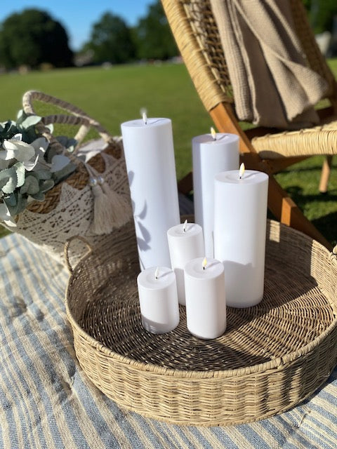 LED OUTDOOR Block Candles Set/3 - EVERYDAY