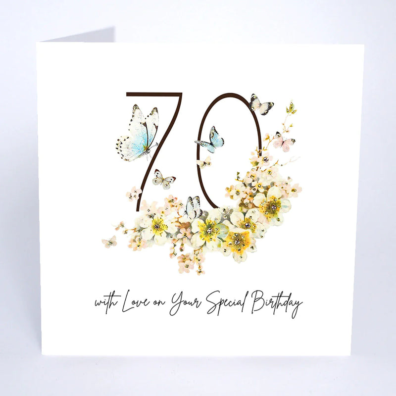 Card - 70 With Love on Special Day