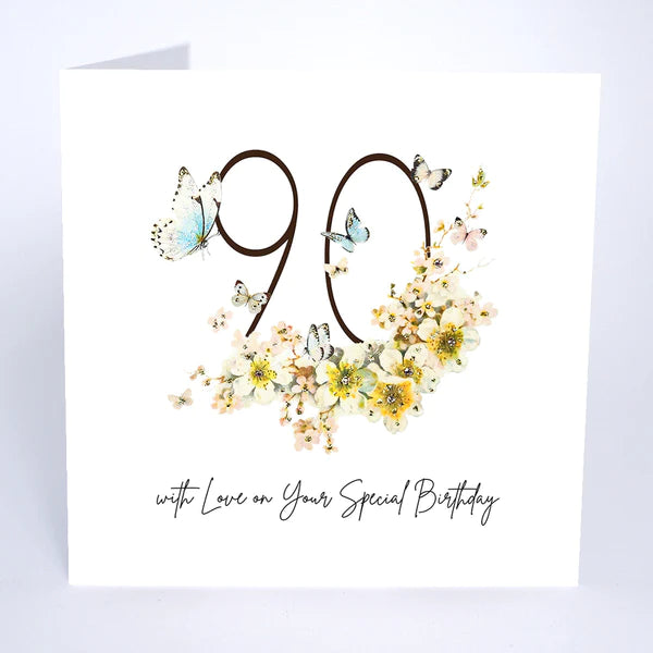 Card - 90 With Love on Special Day