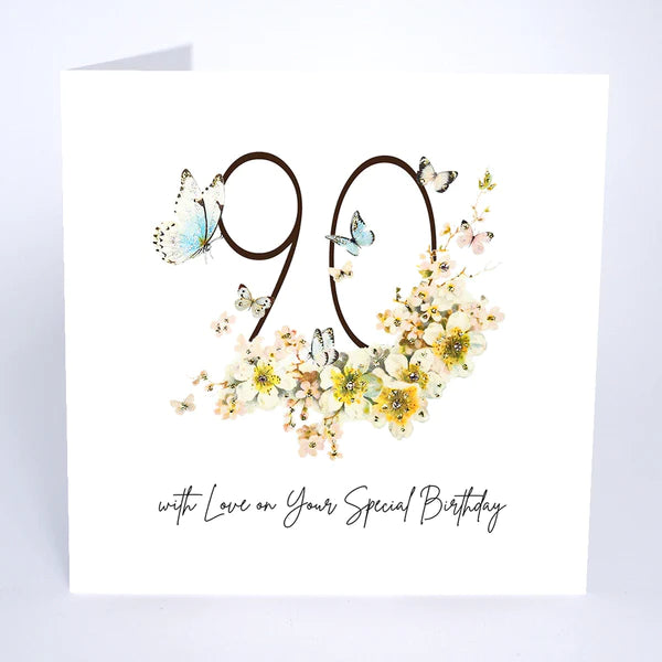 Card - 90 With Love on A Special Day