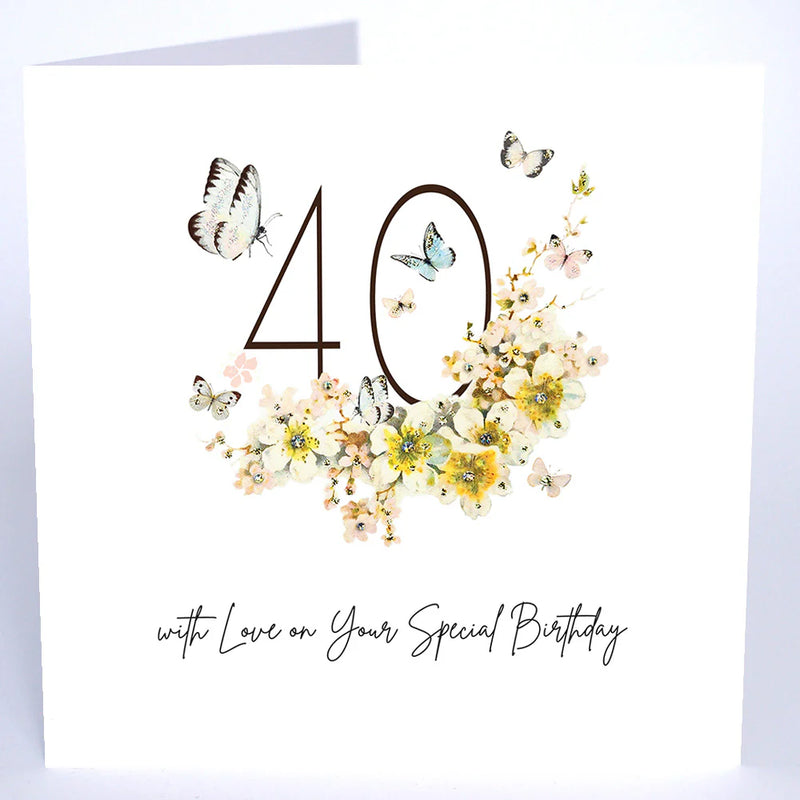 Card - 40 With Love On Your Special Birthday