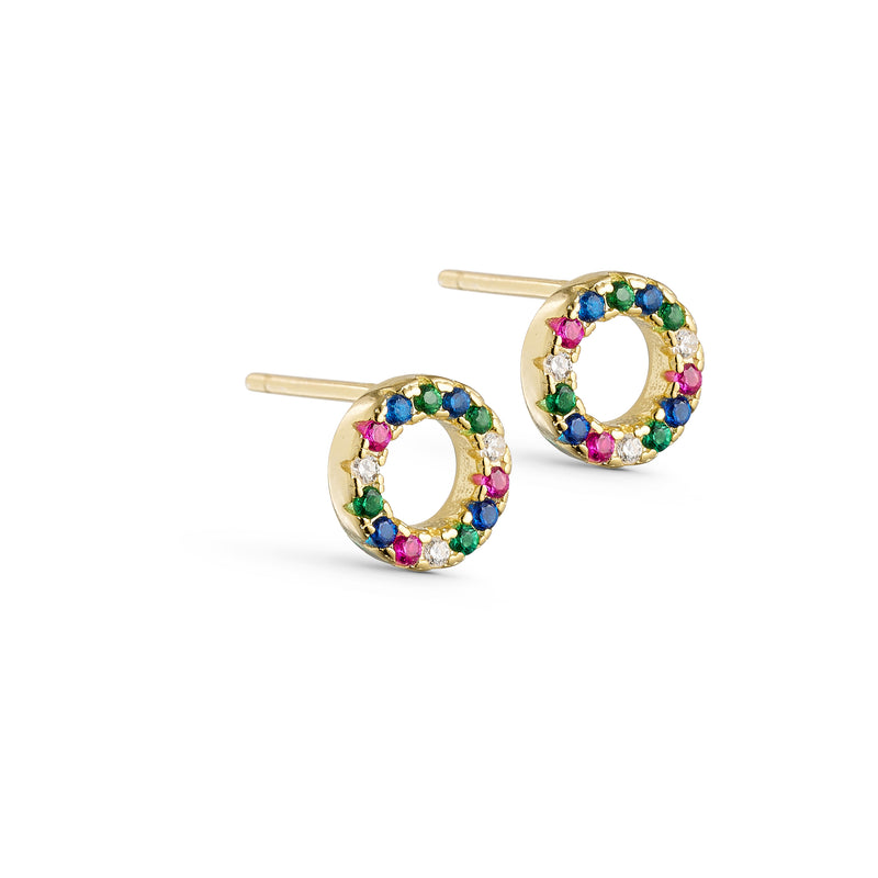 ELVIRA - Halo Earrings - Multi Colour