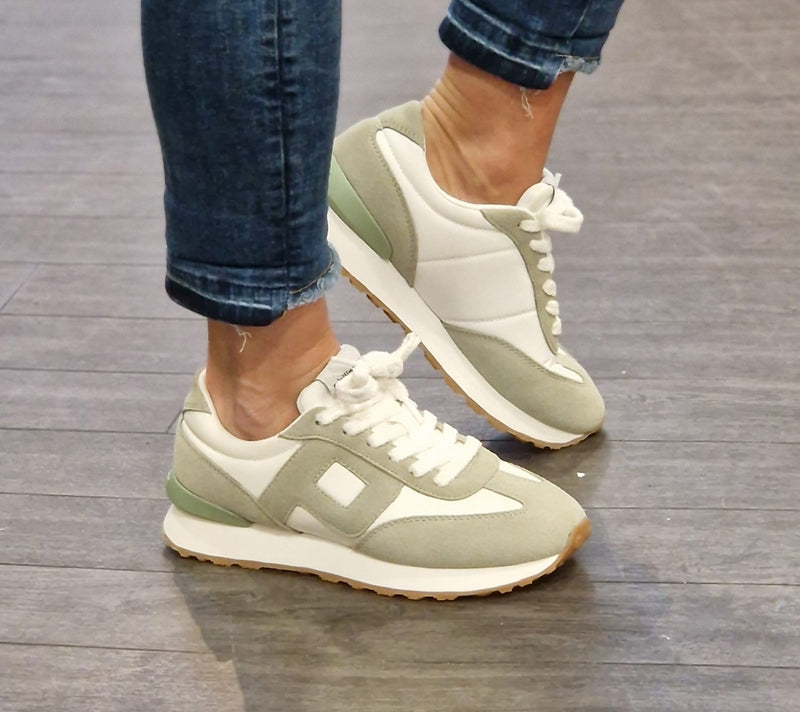 Trainer - Kiwi- Leather - Retro