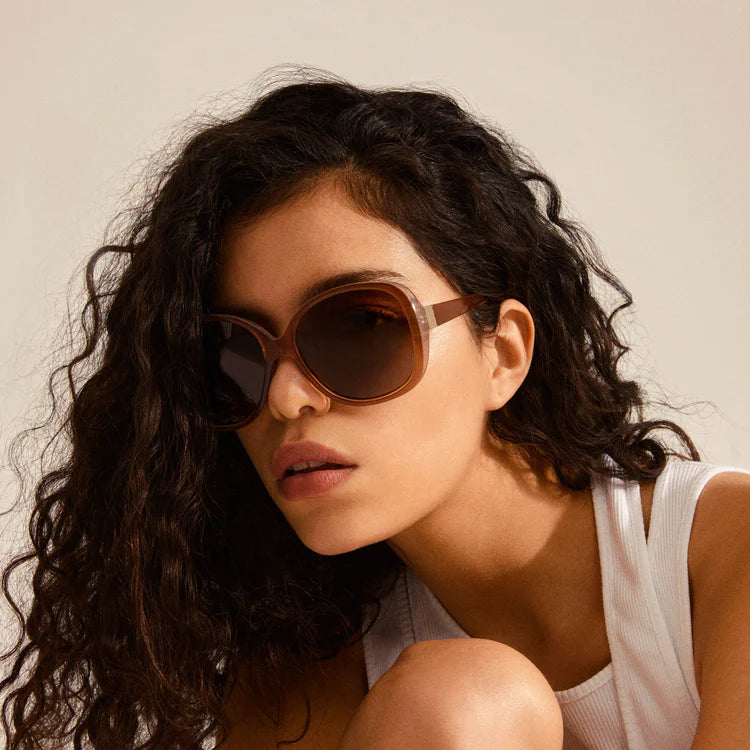 Sunglasses Parker Oversized Retro Light Brown