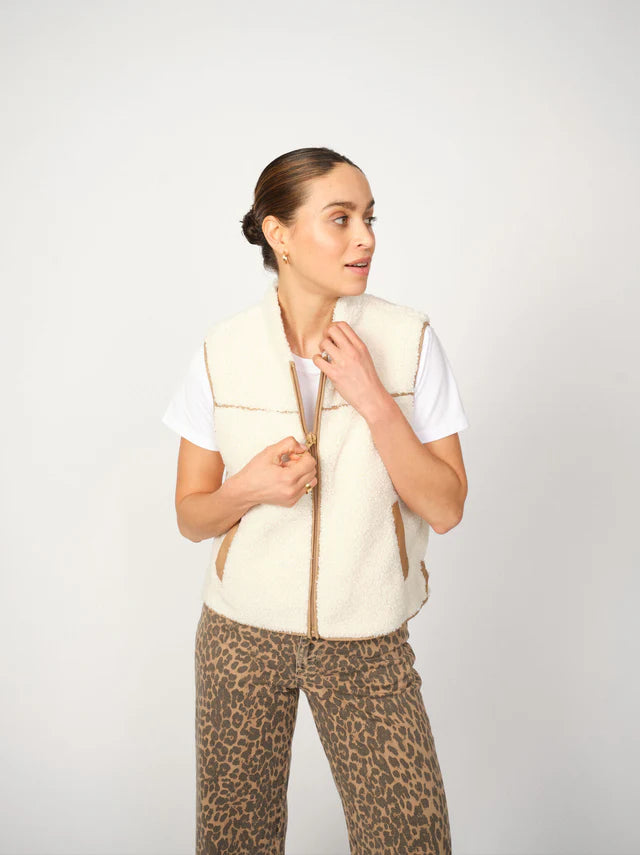 Teddy Waistcoat - ROWE - Ecru