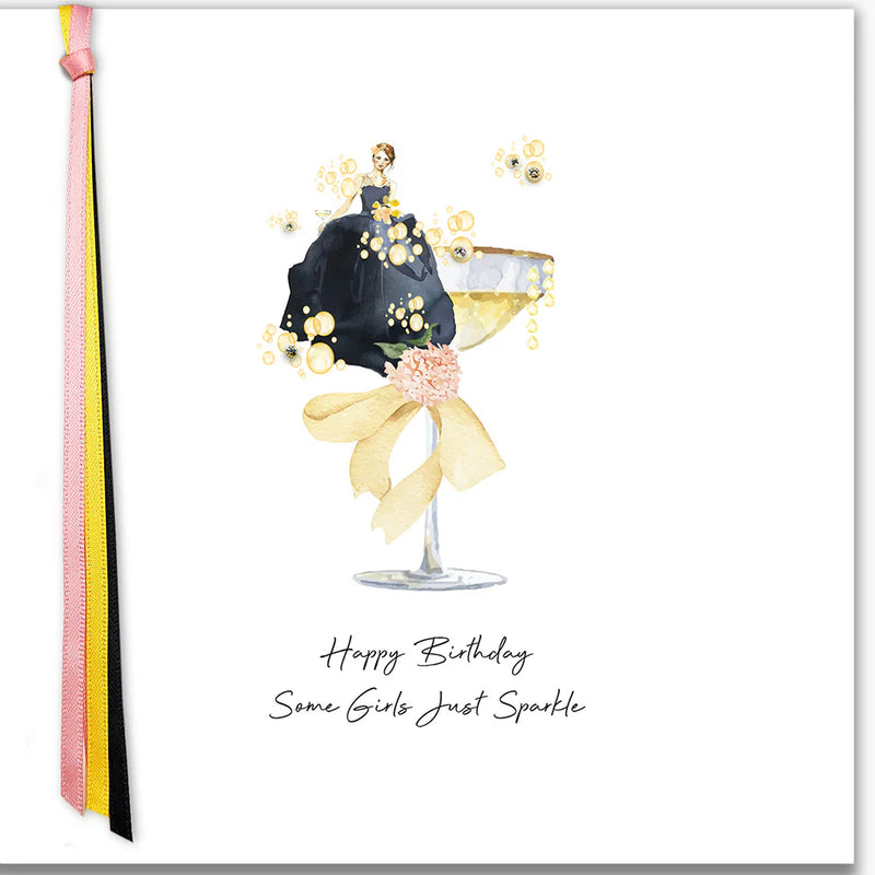 Card - Happy Birthday Some Girls Just Sparkle