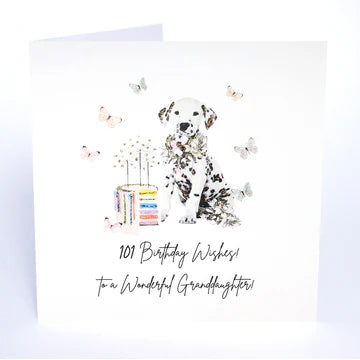 Card 16x16cm - 101 Birthday Wishes Granddaughter