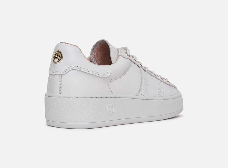 Trainer - White Leather - Serena