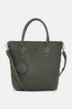 Handbag BAG08 - Woven Reversible- Army / Gunmetal