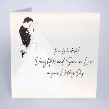 Card - Daughter and Son in Law on Wedding Day .....