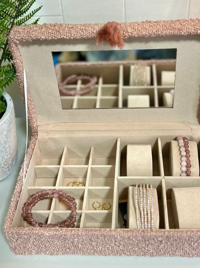 Jewellery Box - Boucle - Vintage Rose