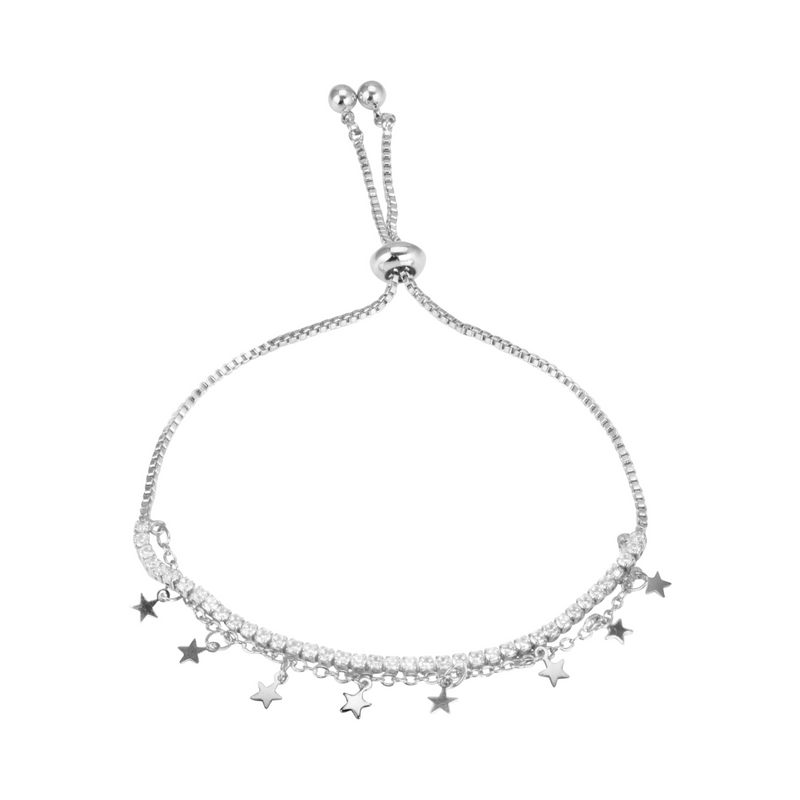 Bracelet - MARIAH - Rhodium Plated