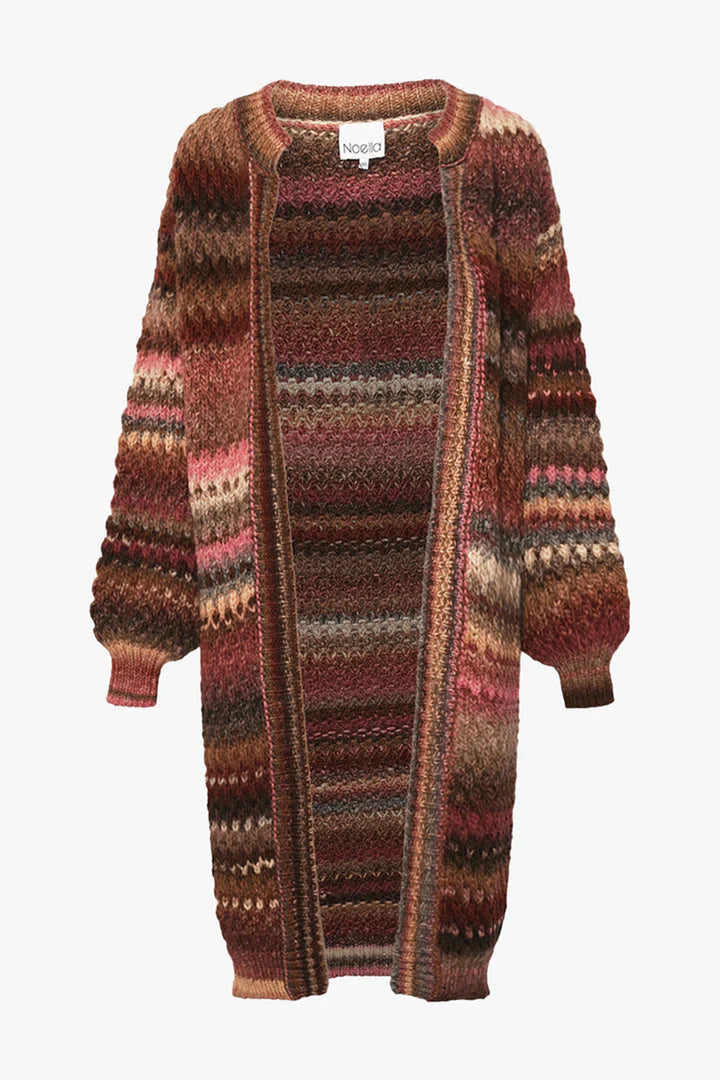 Cardigan - GIO KNIT CARDIGAN - Rust Mix