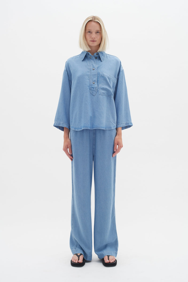 Trousers - Philipa Pant - Light Blue Denim