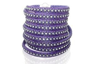 SIF JAKOBS- Arezzo Collection Colourful Bracelet - 160cm- White/Black Cubic Zirconia