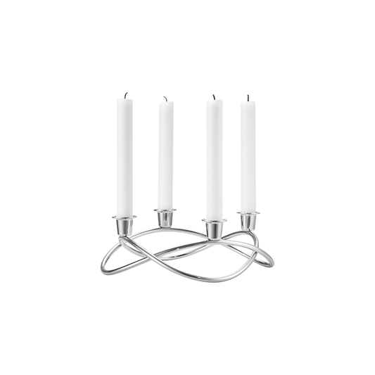 Season Stainless Steel Mirrored Candle Holder