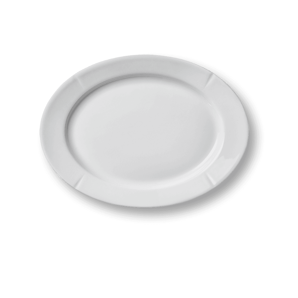 Grand Cru Oval Plate - White