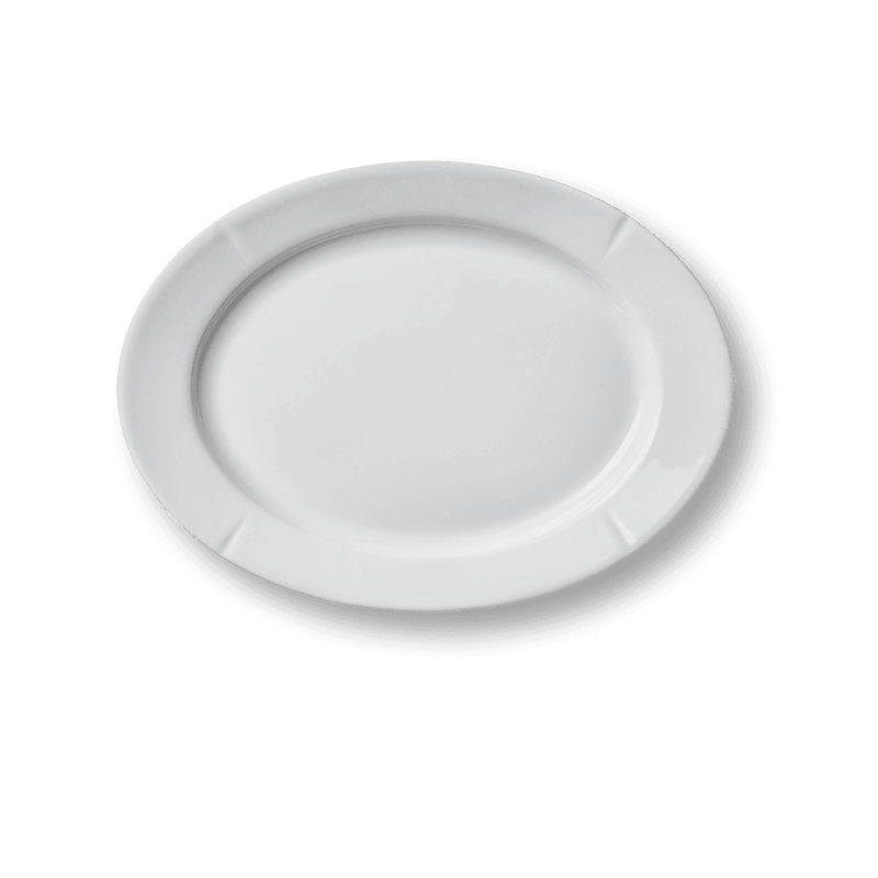 Grand Cru Oval Plate - White
