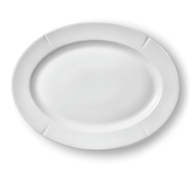 Large Grand Cru Oval Plate - White