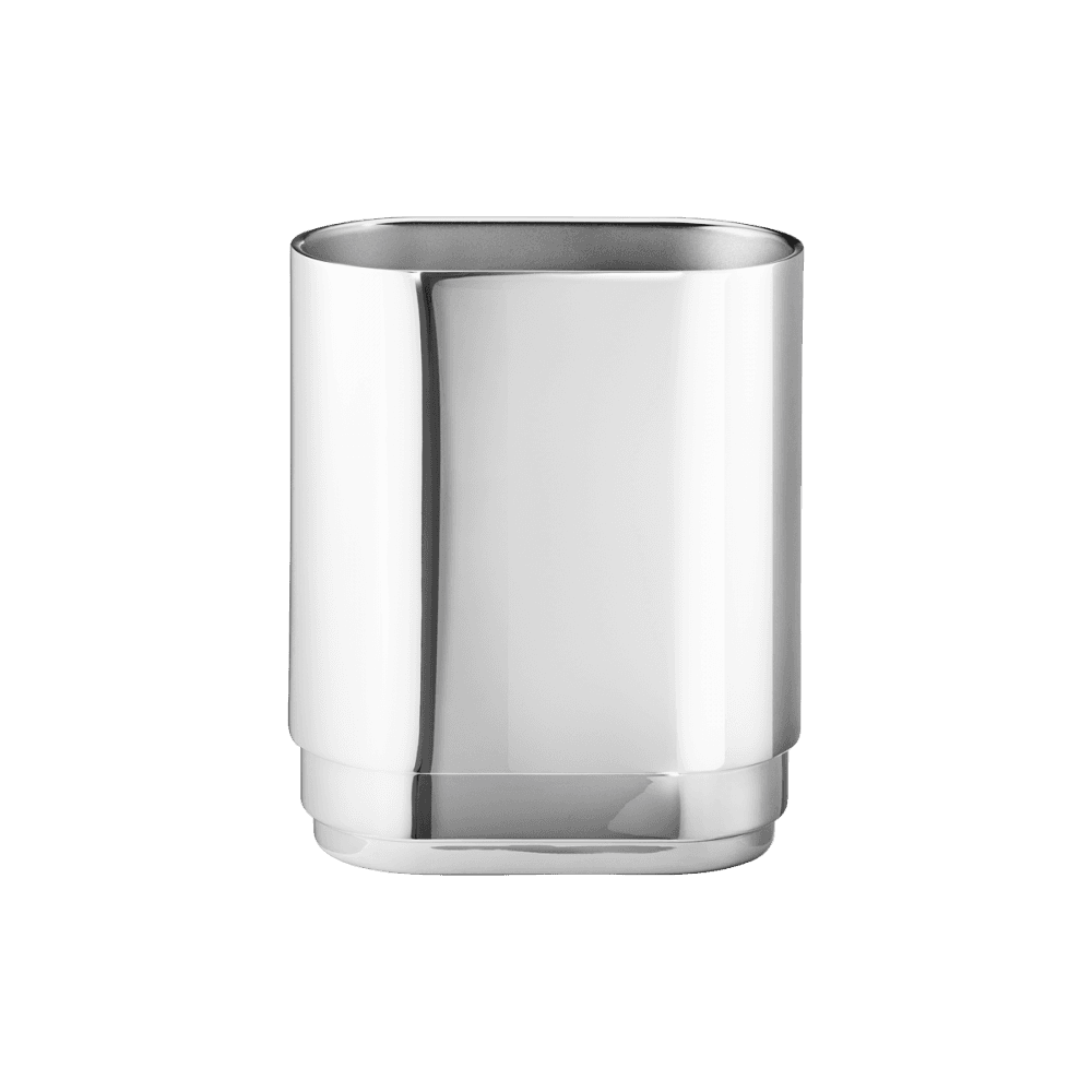 Manhattan Small Oval Vase - Stainless Steel