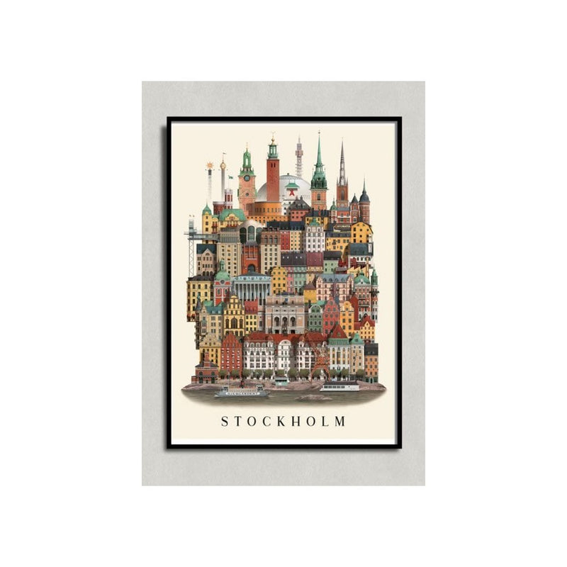 Stockholm City Poster A3