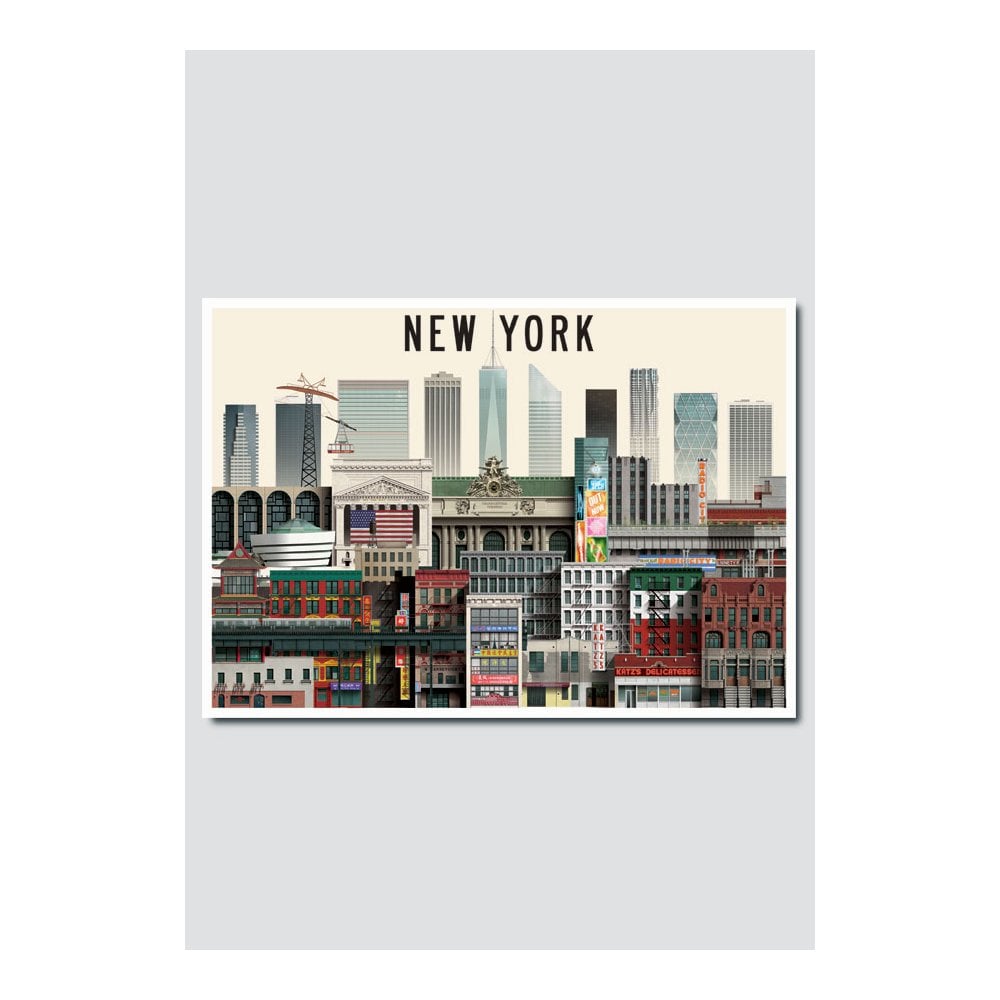 New York 11 City Card A5