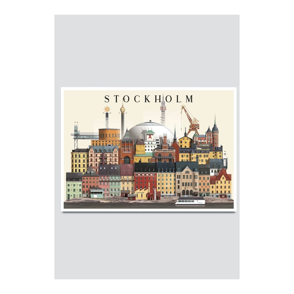 Stockholm 11 City Card A5